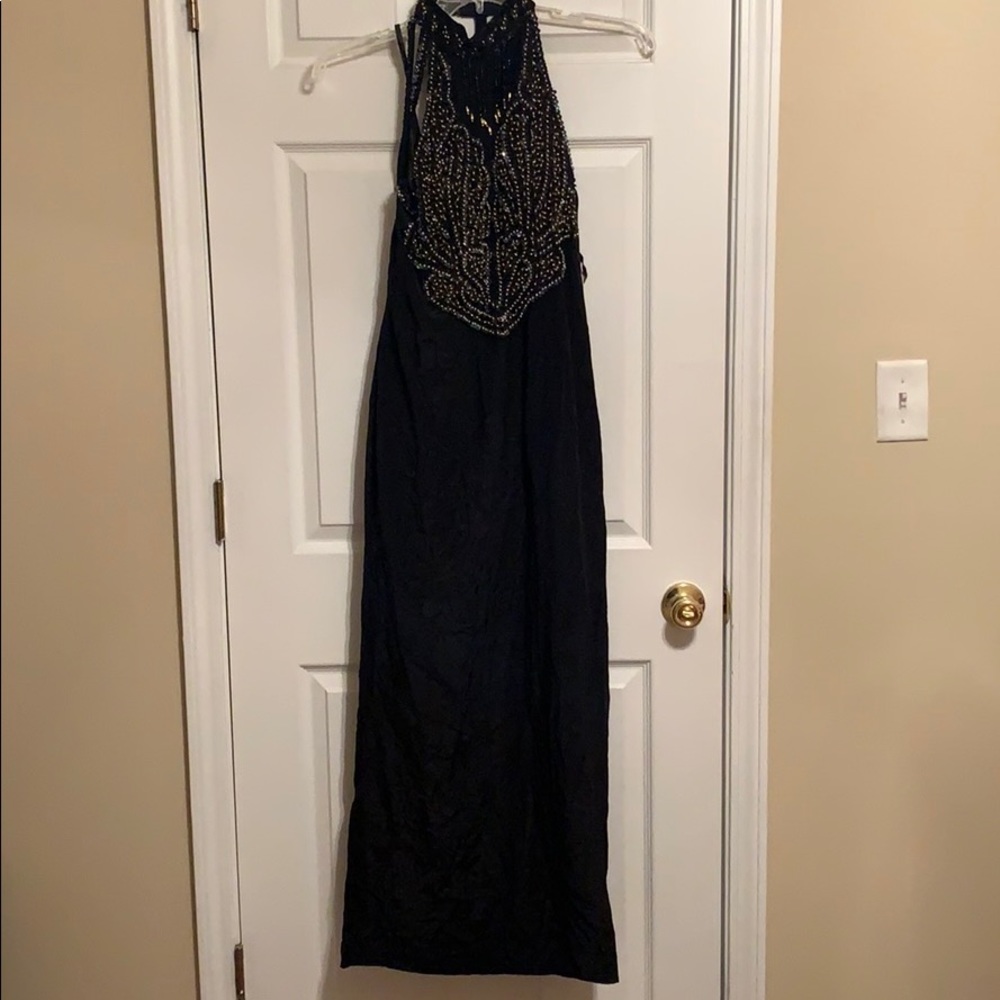 Silk beaded maxi